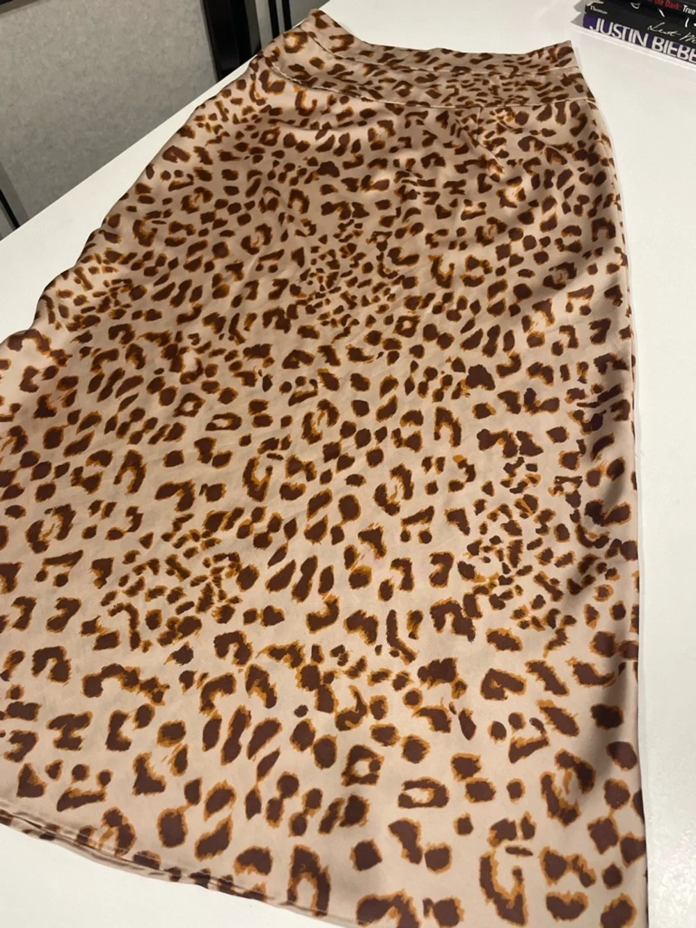 Free people Leopard Print Midi Skirt in Beige and Brown - Picture 10 of 14